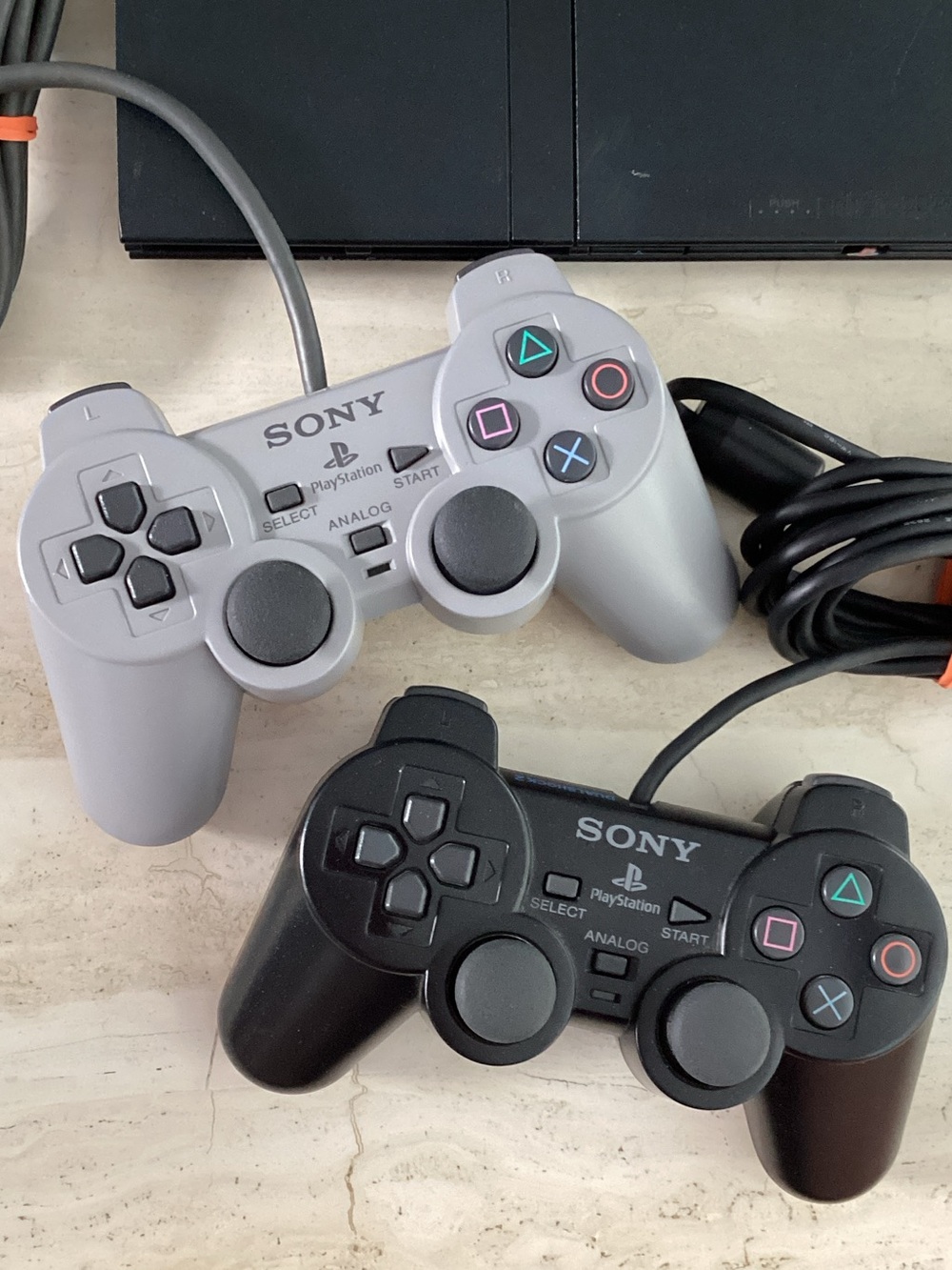 Sony PlayStation 2 Slim Console & 2 Sony Controllers OEM - Picture 2 of 16